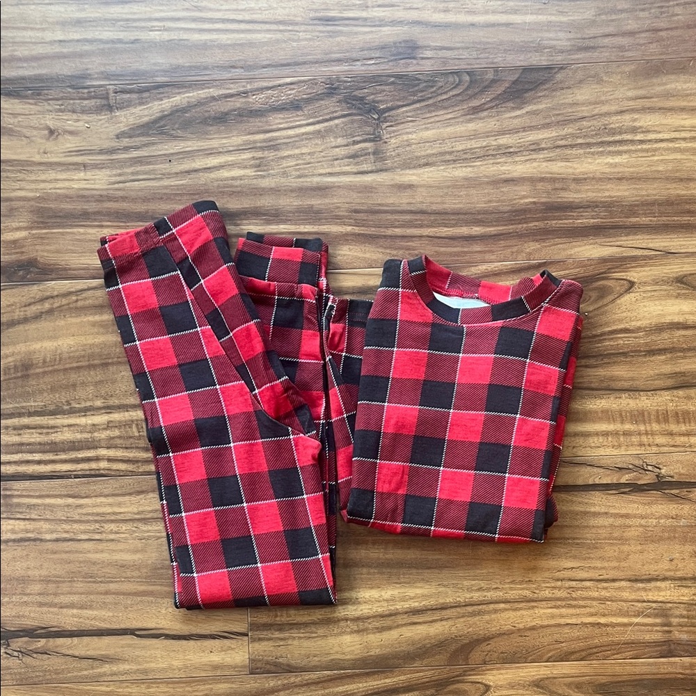3/$15 Classic Plaid Kids Pajamas - Red and Black NWOT